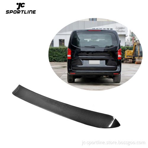 JCSPORTLINE Carbon Fiber Rear Roof Spoiler for Mercedes Benz V Class/Vito W447 2016-2018
